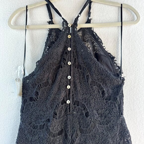 NWT Free People Intimately Dress Womens Small Black Lace Goth Chic Fairy Grunge - Picture 10 of 12